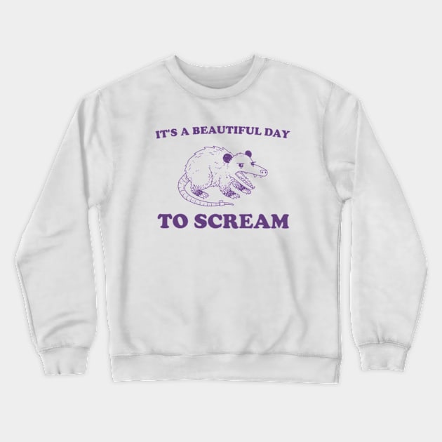 Screaming Possum Crewneck Sweatshirt by Y2KERA